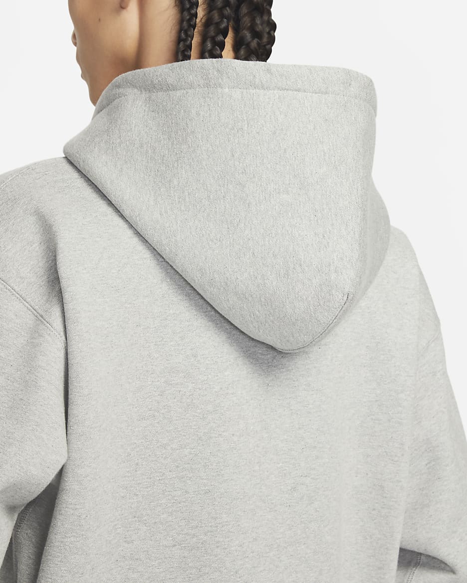 Nike swoosh grey hoodie online